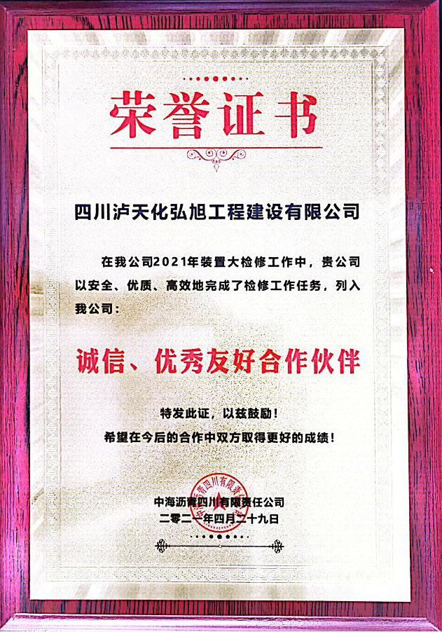 誠(chéng)信、優(yōu)秀友好合作伙伴(圖1)